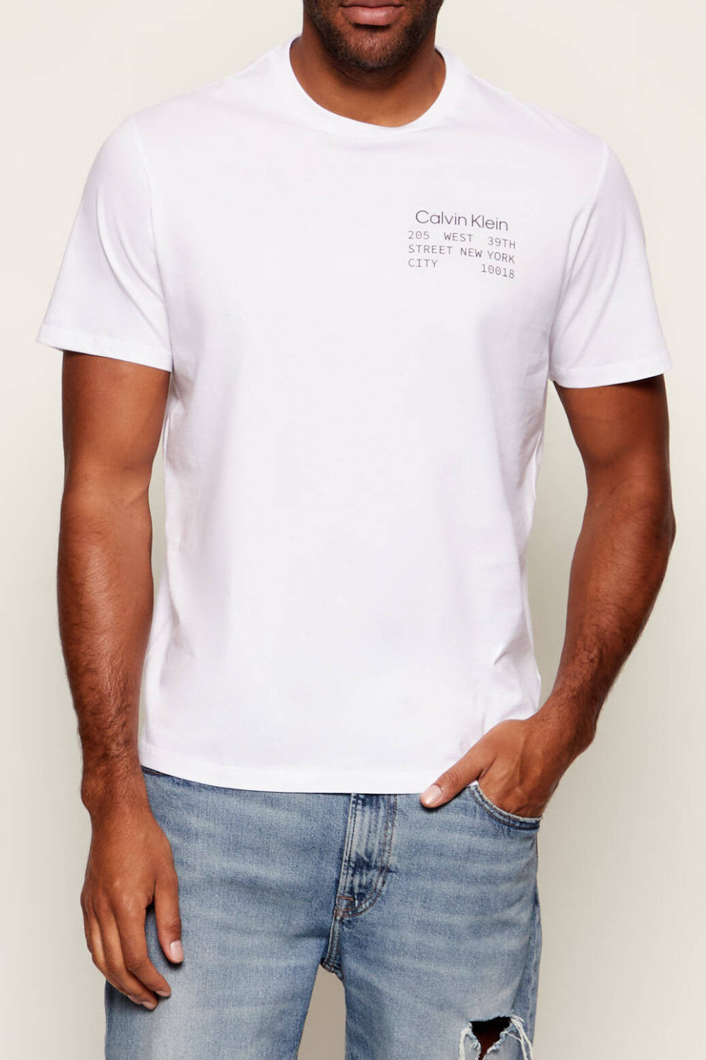 T-shirt Uomo Calvin Klein con Logo Stampato e Design Minimal LV14RE830G /YAA Calvin Klein 