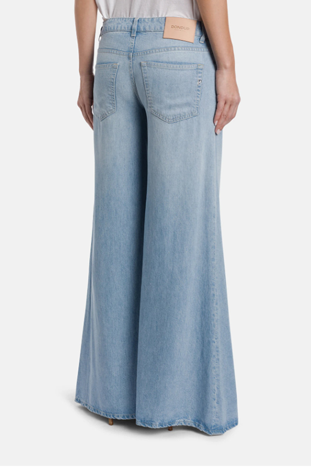 Marlen wide-leg jeans in rigid lyocell denim DP775 DF0266D-MC6800 Dondup 