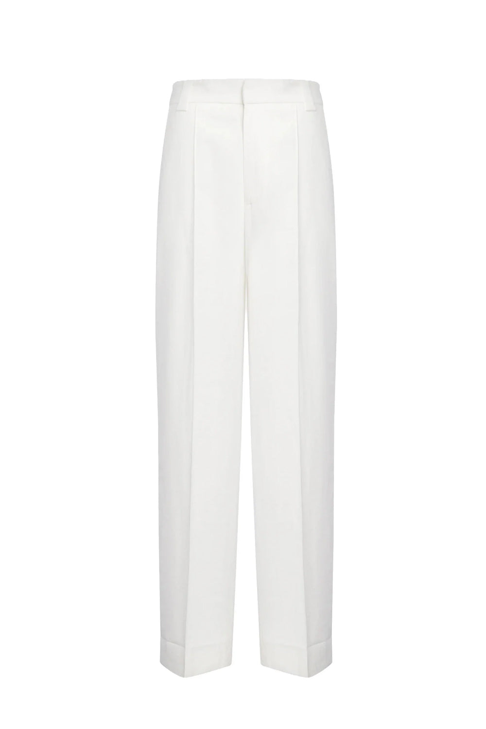 Pantaloni Abby wide leg in gabardina di viscosa DP883 IF0049D-XXX001 Dondup 