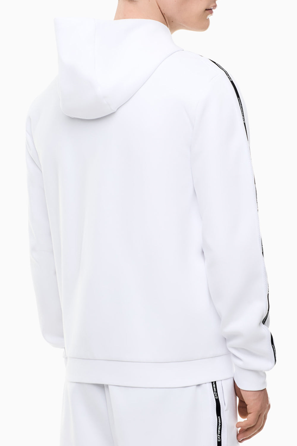 Felpa con cappuccio Logo Series in interlok di misto cotone 7M001480 AF12660U0002 EA7 Emporio Armani 