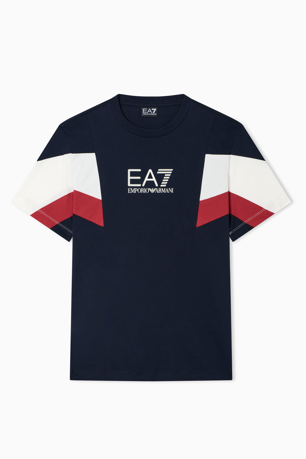 T-shirt girocollo Summer Block in jersey di cotone 7M001603 AF12503UB102 EA7 Emporio Armani 