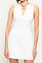 Mini Abito Elisabetta Franchi in Gabardina di Cotone con Placca Dorata<BR/> AB856 61E2360 Elisabetta Franchi 