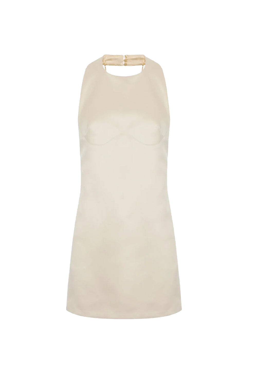 Mini abito in duchesse con collana AB871 62E2193 Elisabetta Franchi 