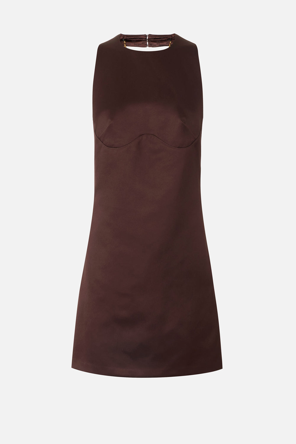 Mini abito in duchesse con collana AB871 62E2644 Elisabetta Franchi 