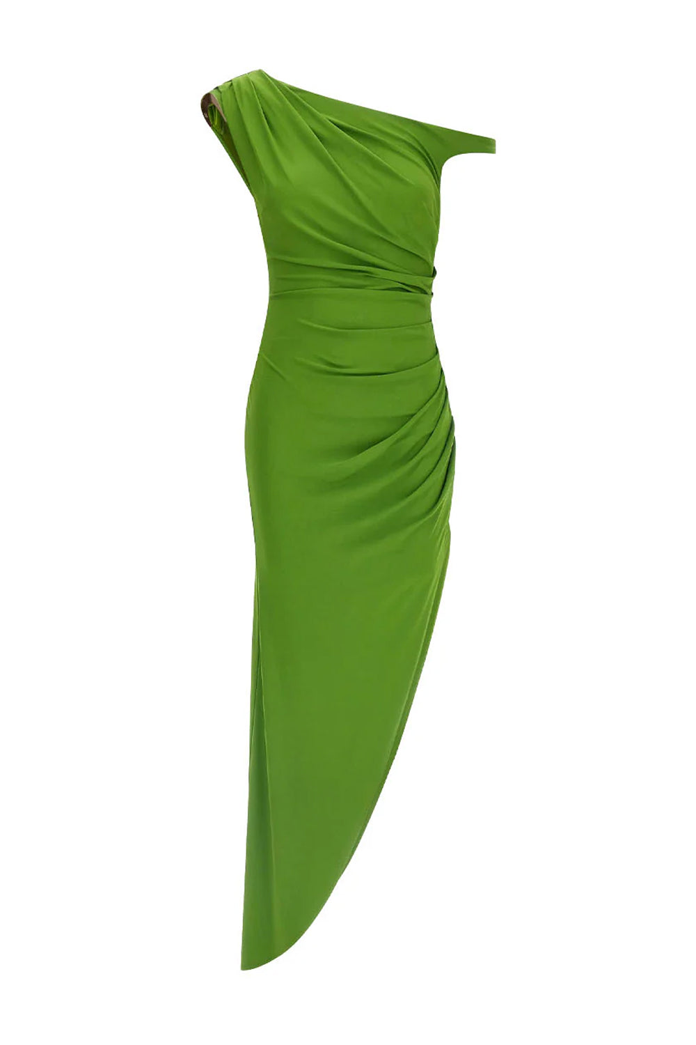 Abito Monospalla Elisabetta Franchi in Jersey Crêpe con Spacco Asimmetrico AB906 61E2EV3 Elisabetta Franchi 