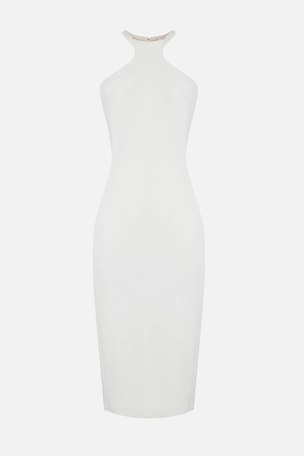 Abito in crêpe leggero con dettaglio gioiello e logo AB917 61E2360 Elisabetta Franchi 