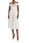 Abito in cotone stretch con catena gioiello AB921 61E2100 Elisabetta Franchi 