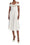 Abito in cotone stretch con catena gioiello