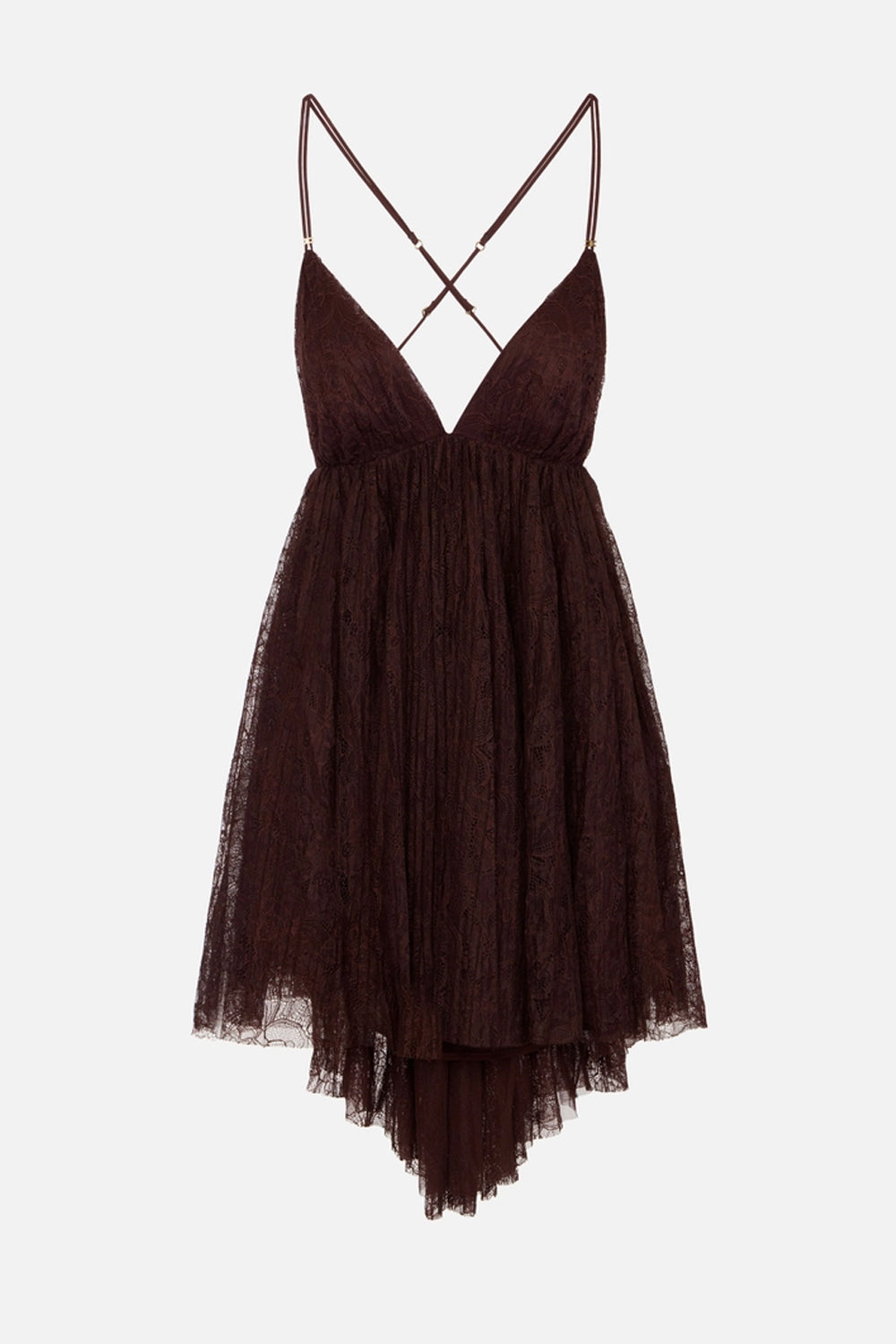 Mini abito in pizzo floreale AB970 62E2644 Elisabetta Franchi 