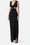 Abito da Sera Elisabetta Franchi in Crêpe con Cut-Out e Spacco Laterale