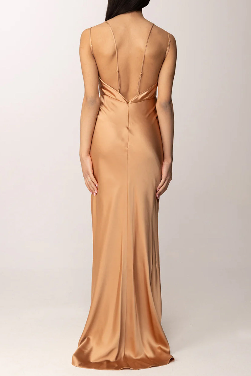 Abito Red Carpet in raso ABR33 62E2EV8 Elisabetta Franchi 