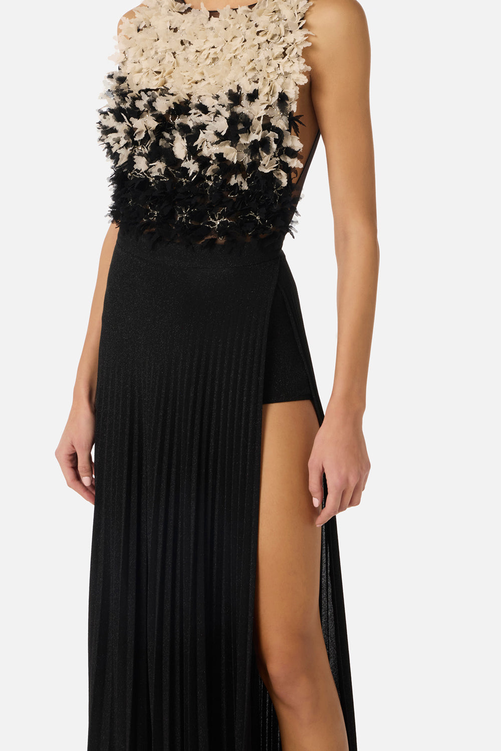 Abito Red Carpet in tulle e jersey lurex ABR44 62E2685 Elisabetta Franchi 