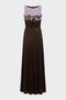 abito lungo Red Carpet tulle jersey ABR44 62E2FA8 Elisabetta Franchi 