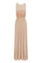 Vestito Lungo con Top in Tulle e Petali 3D ABR44 62E2X81 Elisabetta Franchi 
