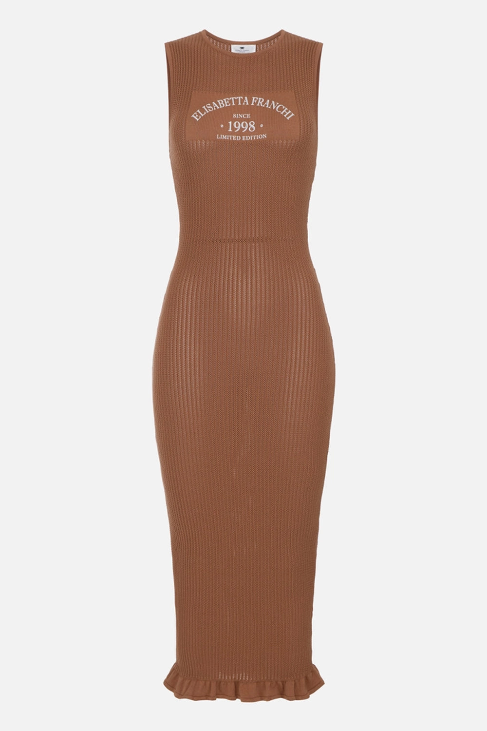 Abito in maglia con logo stampato AM07Q 61E2600 Elisabetta Franchi 