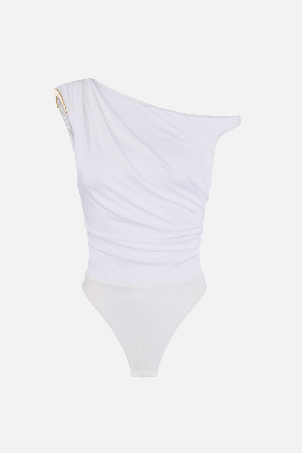Body Monospalla Elisabetta Franchi in Jersey con Dettaglio in Metallo Dorato BO013 61E2360 Elisabetta Franchi 