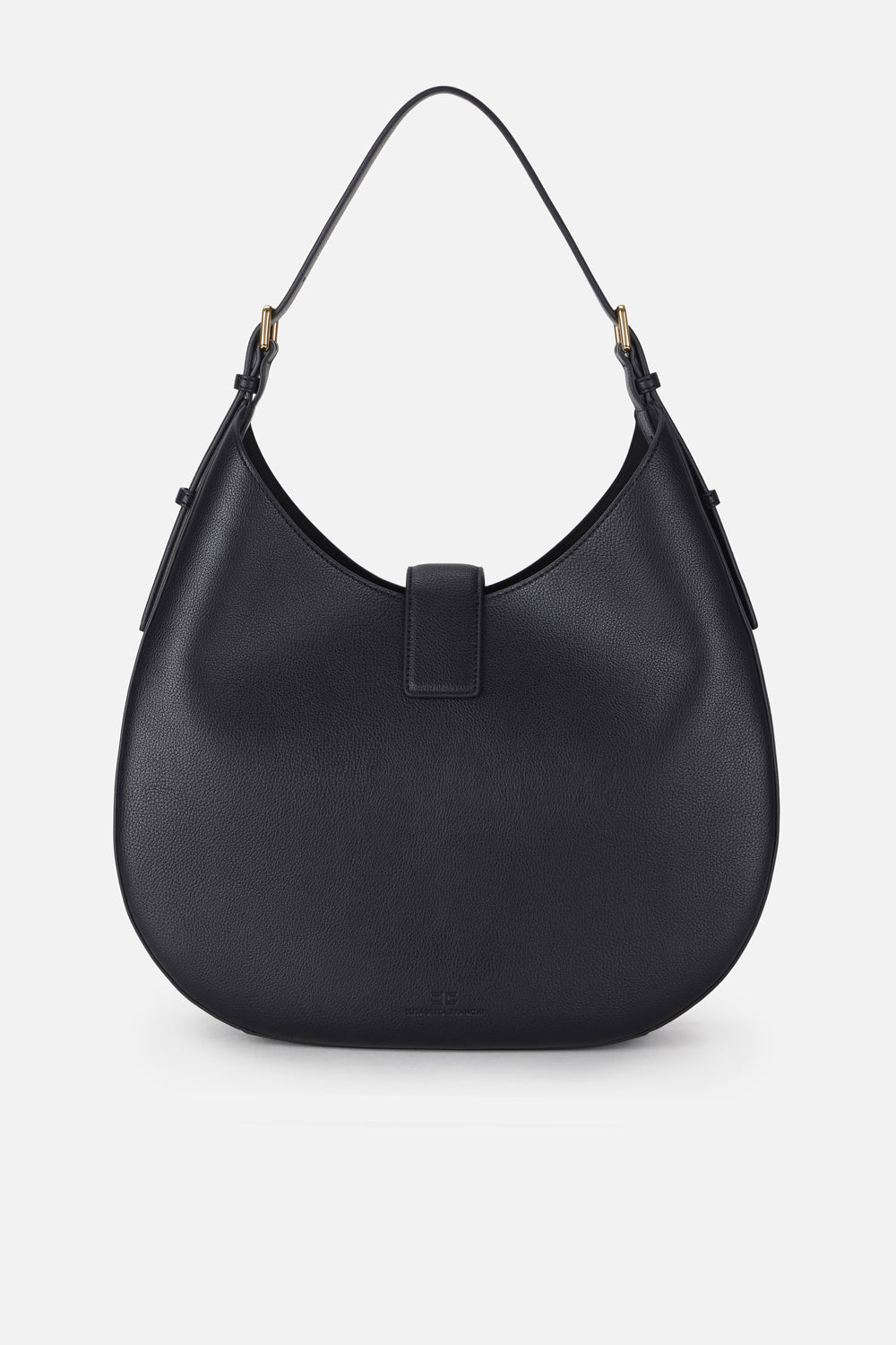 Borsa hobo rotonda con charm e finiture in metallo dorato BS06A 62E2110 Elisabetta Franchi 