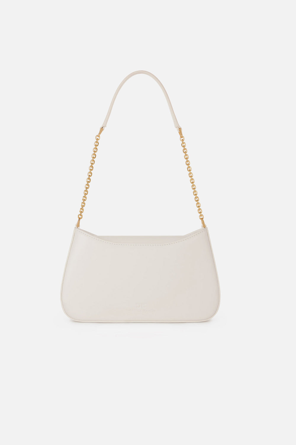 Borsa Elisabetta Franchi a Spalla con Tracolla in Metallo e Logo Dorato BS93A 61E2360 Elisabetta Franchi 