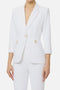 Giacca Elisabetta Franchi in Doppio Crêpe Stretch con Rever a Lancia GI215 61E2360 Elisabetta Franchi 