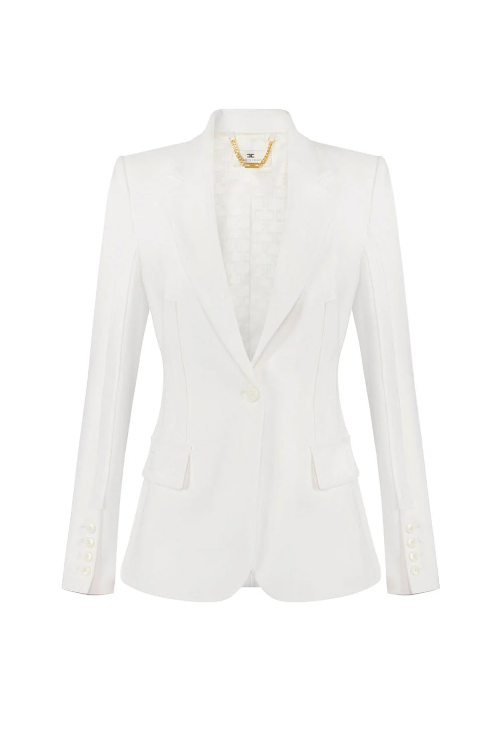 Giacca in doppio crêpe stretch GI216 61E2360 Elisabetta Franchi 