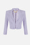 Giacca corta in doppio crêpe stretch GI222 61E2EV7 Elisabetta Franchi 