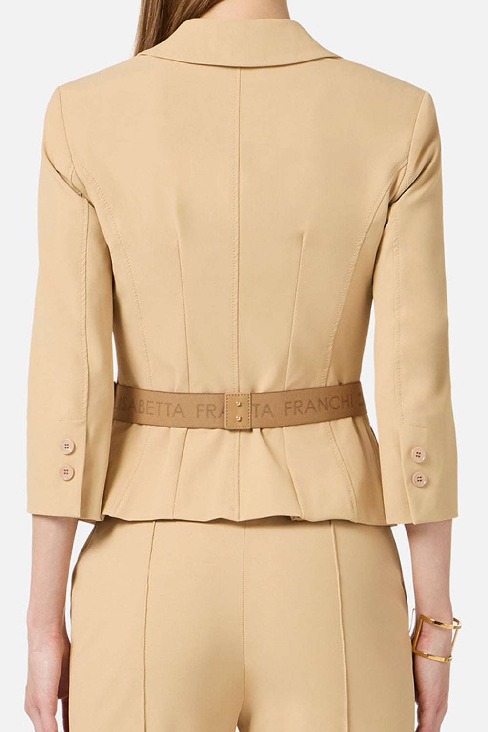 Giacca in tessuto tecnico bielastico GI224 61E2470 Elisabetta Franchi 