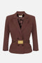 Giacca in tessuto tecnico bielastico GI224 61E2644 Elisabetta Franchi 