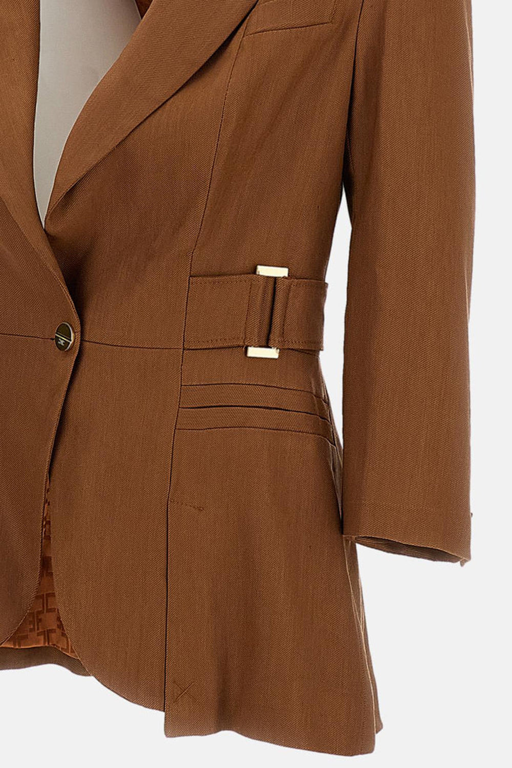 Giacca in Misto Lino GI236 62E2600 Elisabetta Franchi 