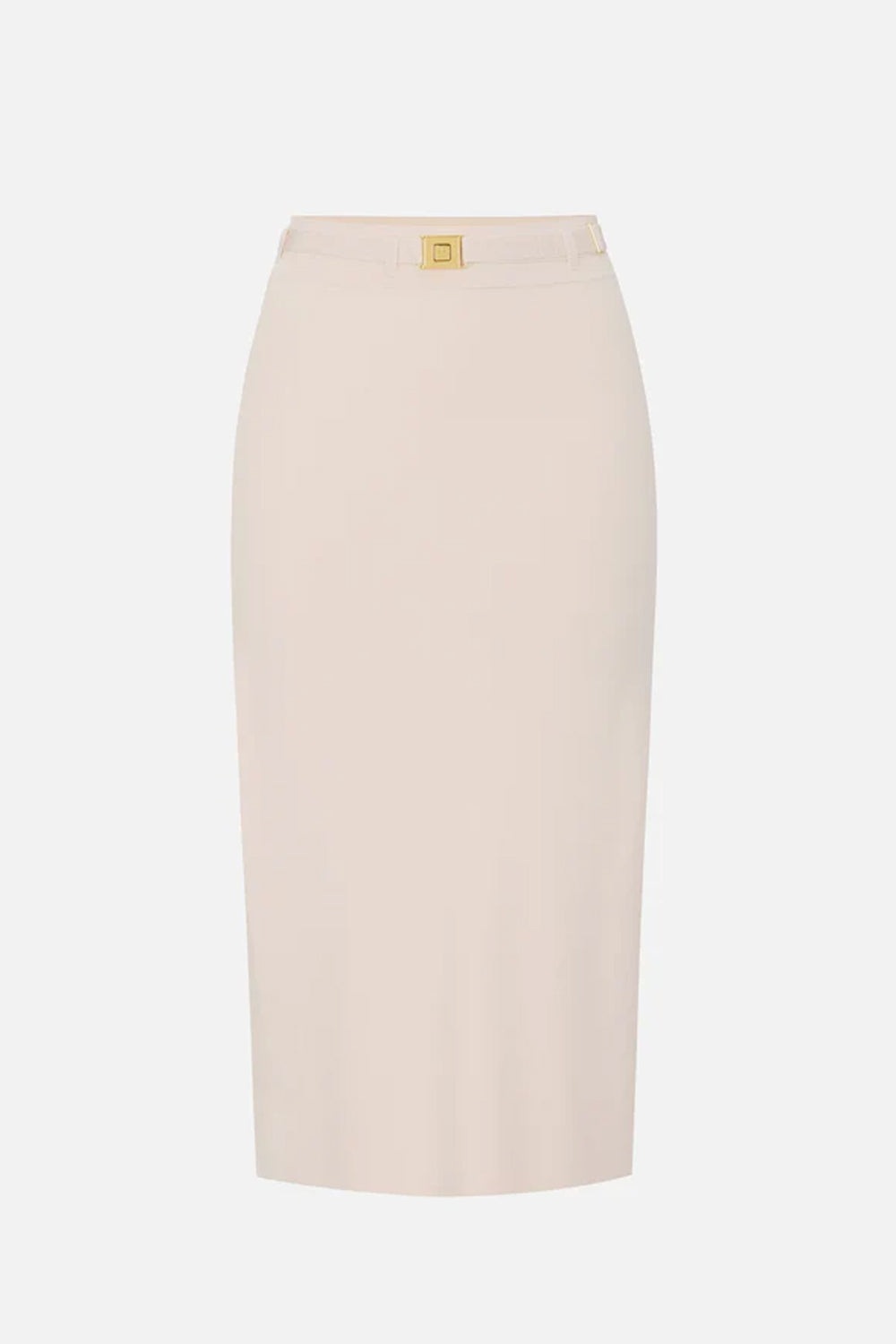 Gonna Midi Elisabetta Franchi in Maglia Jacquard con Logo e Dettagli Dorati GK27S 61E2U69 Elisabetta Franchi 