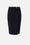 Gonna Midi Elisabetta Franchi in Doppio Crêpe Stretch con Spacco Laterale