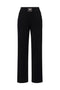 Pantaloni in Maglia Elisabetta Franchi con Bande Lucide e Logo Jacquard KP74S 61E2685 Elisabetta Franchi 