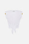 T-Shirt Elisabetta Franchi in Jersey con Nodo Frontale e Dettagli Logo MA011 61E2270 Elisabetta Franchi 