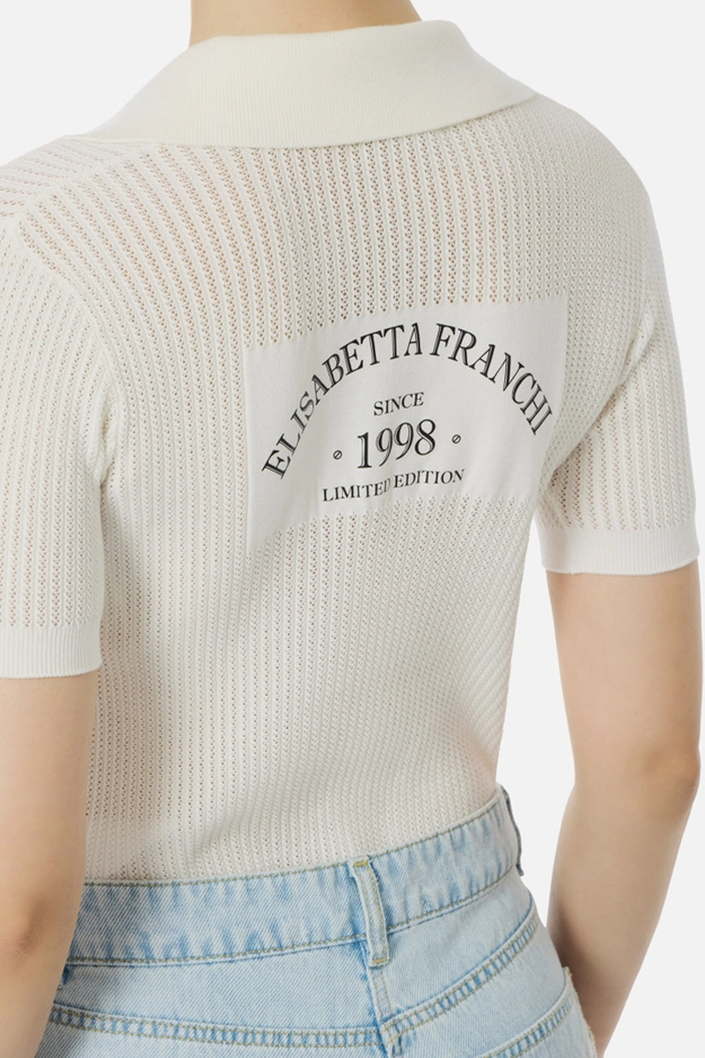 polo in maglia MK74Q 61E3360 Elisabetta Franchi 