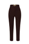 Pantaloni Elisabetta Franchi in Doppio Crêpe Stretch con Apertura a V PA163 61E2644 Elisabetta Franchi 