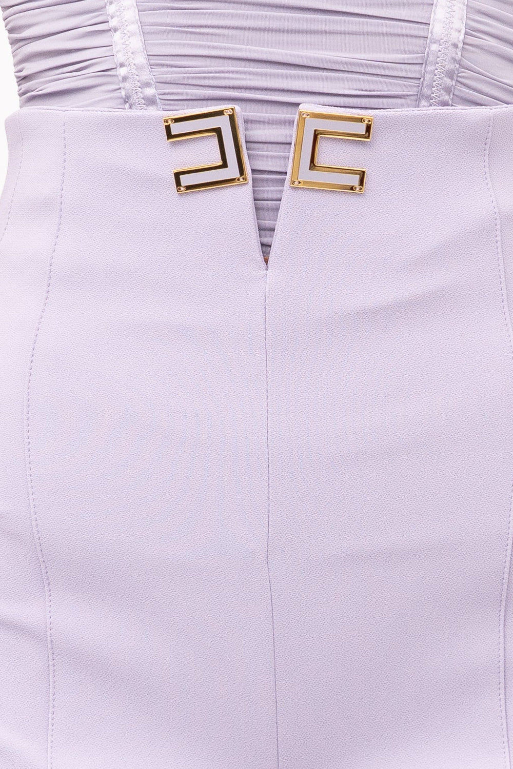 Pantaloni Elisabetta Franchi in Doppio Crêpe Stretch con Apertura a V PA163 61E2EV7 Elisabetta Franchi 