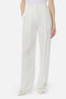 Pantaloni in crêpe leggero con logo charm PA167 61E2360 Elisabetta Franchi 