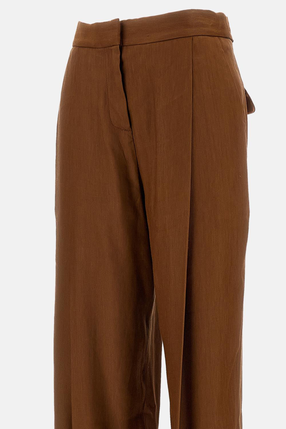 Pantaloni in misto lino PA179 62E2600 Elisabetta Franchi 