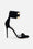 Sandali in suede con logo gioiello