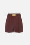Shorts Elisabetta Franchi in Tessuto Tecnico Bielastico con Cintura e Logo<BR/> SH008 61E2644 Elisabetta Franchi 