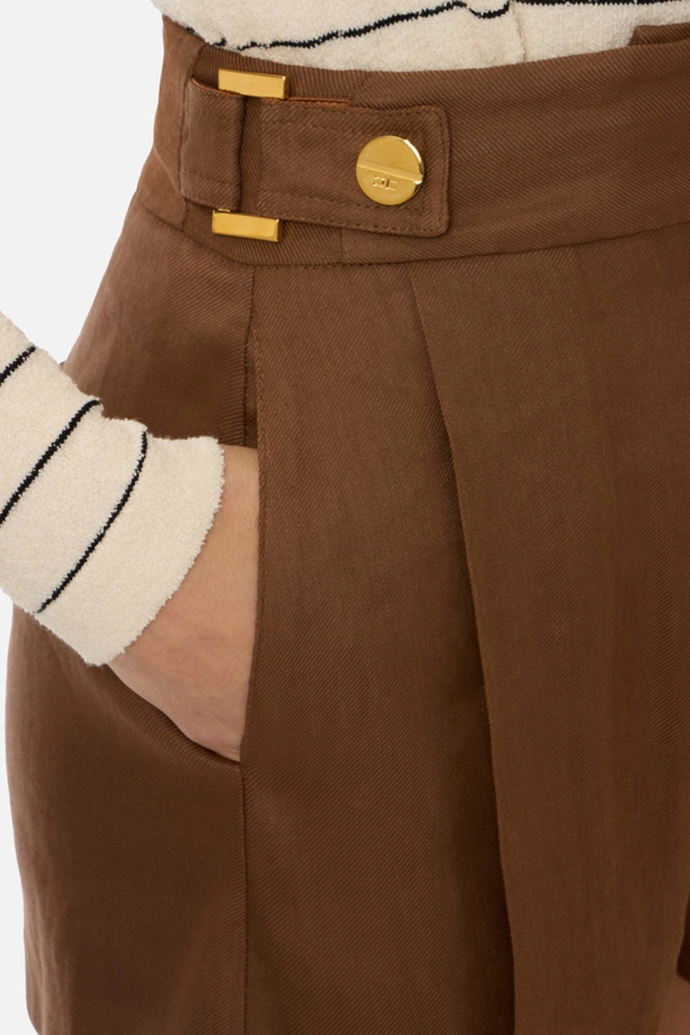 Shorts in Misto Lino SH011 62E2600 Elisabetta Franchi 