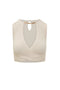 top in maglia con apertura al centro TK76S 61E3193 Elisabetta Franchi 