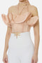 Top Bandeau in Satin con Maxi Ruffle TO039 62E2EA1 Elisabetta Franchi 
