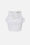 Top in Cotone Stretch con Volant TO054 62E2100 Elisabetta Franchi 