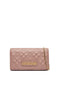 Pochette trapuntata Love Moschino con logo lettering oro e catena JC4079PP1O LA0600 Love Moschino 
