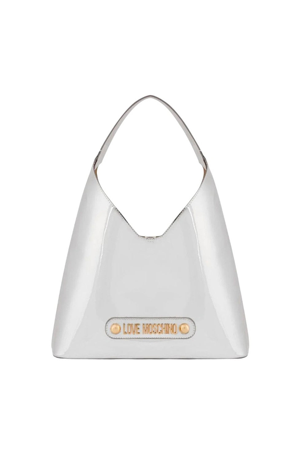 Shopper Donna Love Moschino Argento in Ecopelle Laminata JC4134PP1O LP0902 Love Moschino 