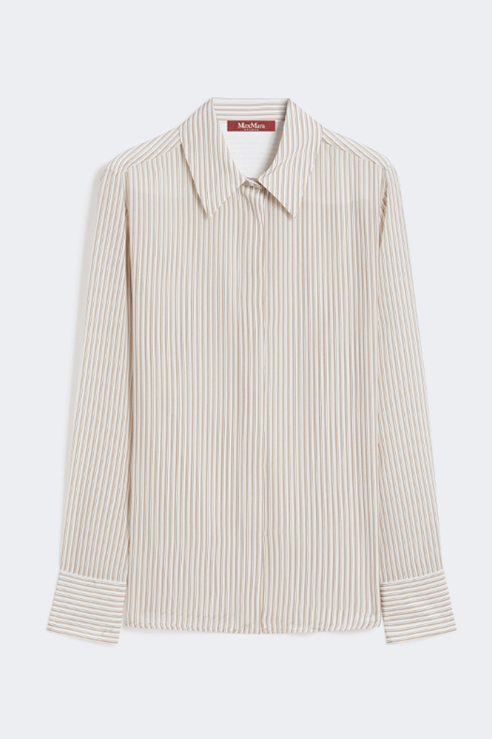 Camicia in crêpe de Chine stampato MSTFLIRT 004CAMMELLO Max Mara Studio 