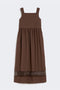 Abito smanicato in popeline di cotone WKDGOLA 036CIOCCOLATO Max Mara Weekend 