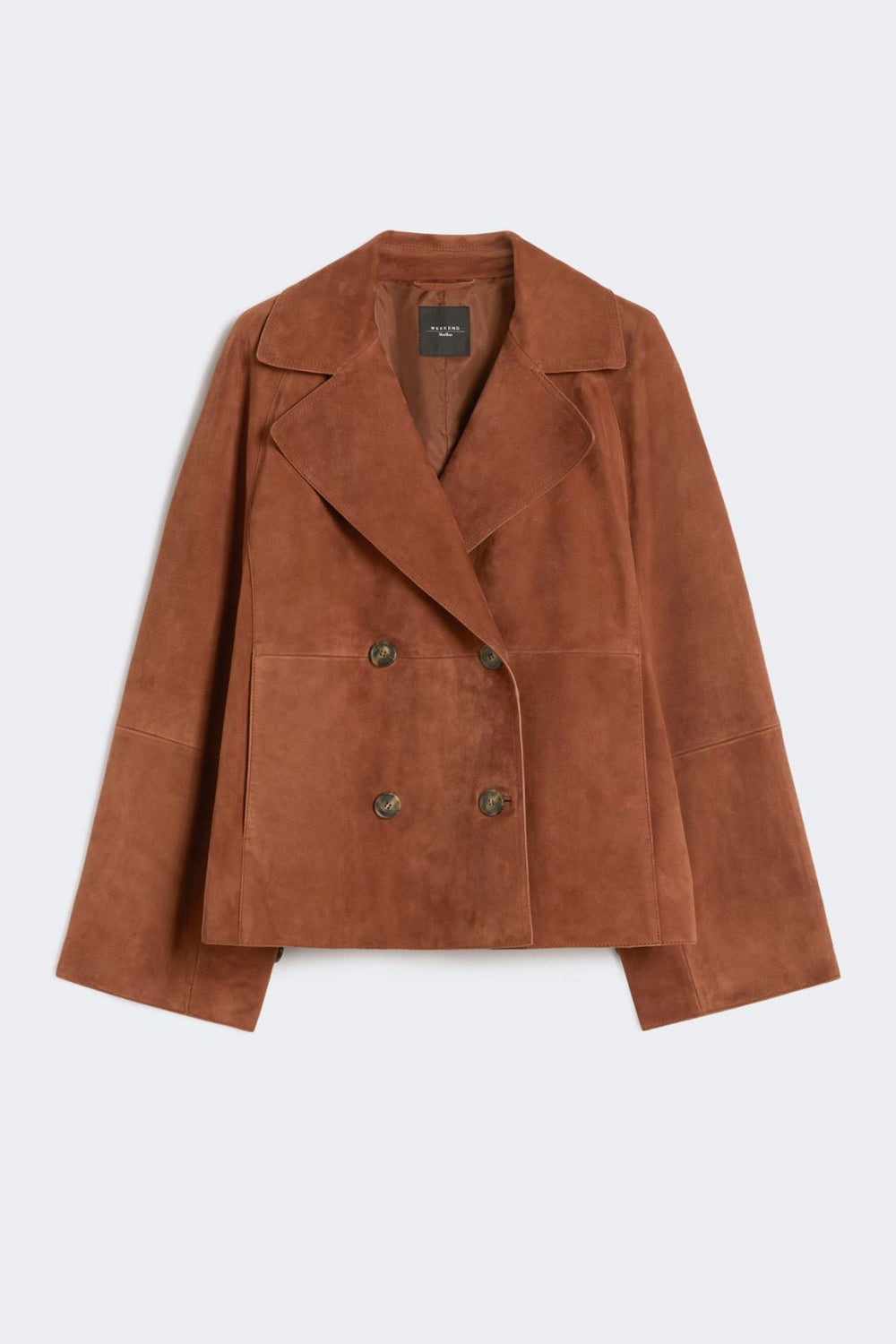 Giacca doppiopetto in suede WKDSOSPIRO 003TERRACOTTA Max Mara Weekend 