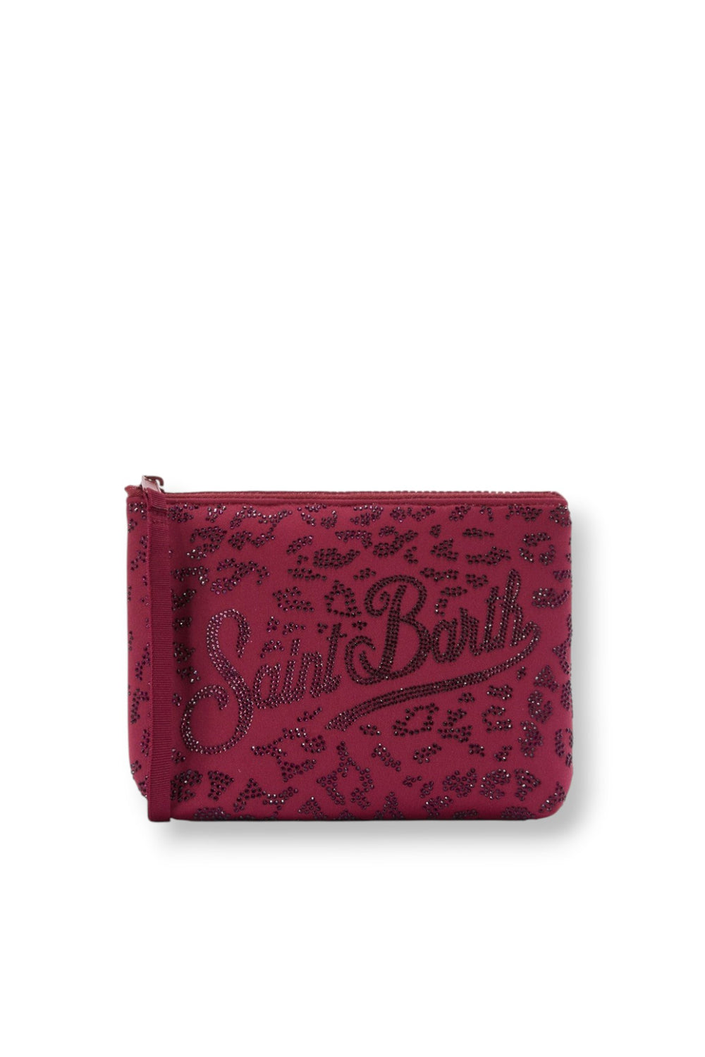 Pochette Aline con stampa leopardata e strass ALI0032 -00269L Mc2 Saint Barth 