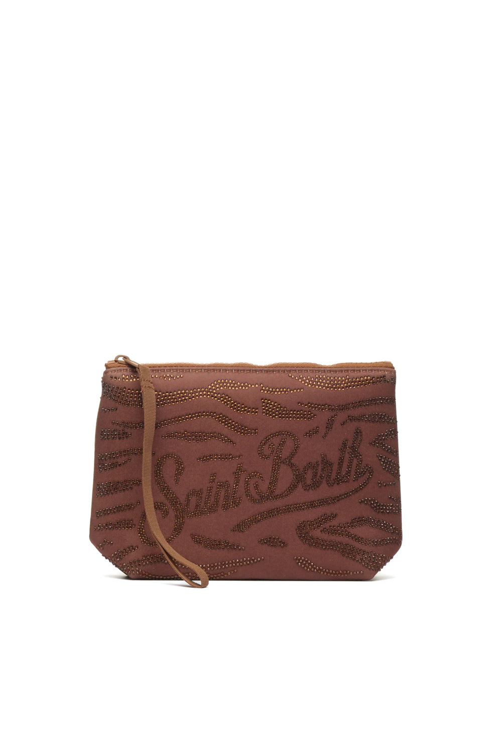Pochette Aline con stampa leopardata e strass ALI0032 -09241L Mc2 Saint Barth 